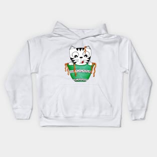 Yuna the Noodle Cat | A Delicious Dive Kids Hoodie